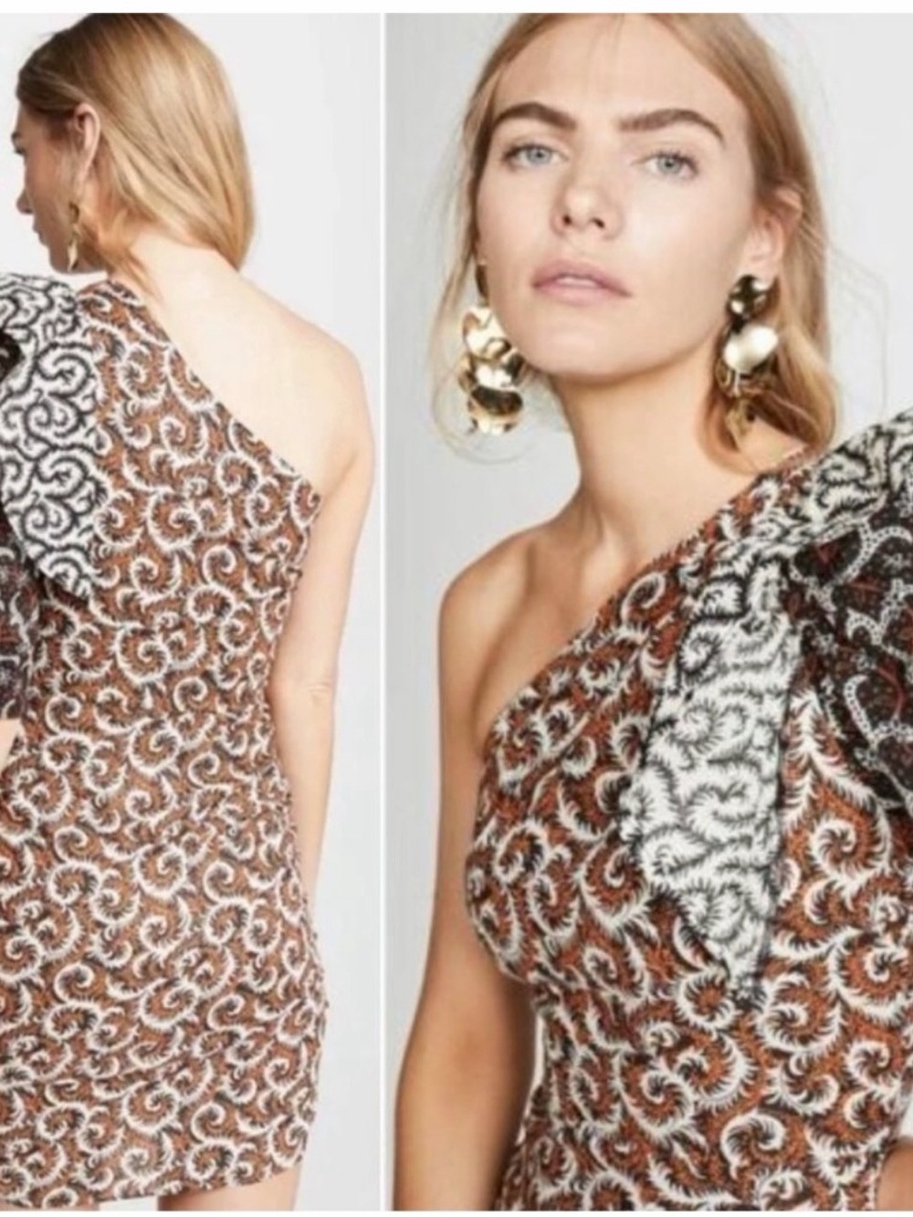 Isabel Marant Etoile Lilia One Shoulder Dress - Picture 2 of 6